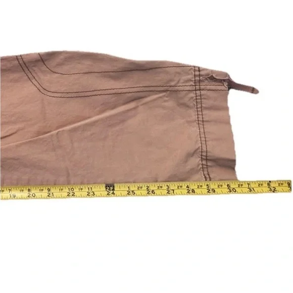 Vtg Abercrombie & Fitch Cargo Military Distressed Y2K Tan Pants Woman’s 4 - Picture 12 of 13